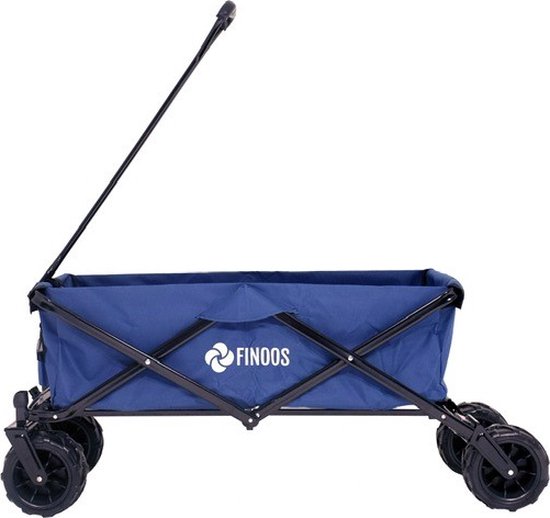 FINOOS Bolderkar / Bolderwagen opvouwbaar 3018 met Off-road banden en vele extra's Blauw van FINOOS