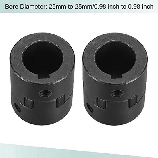 Flexibele koppeling as 25mm naar 25mm 51mm x 44mm motor koppeling afdichting