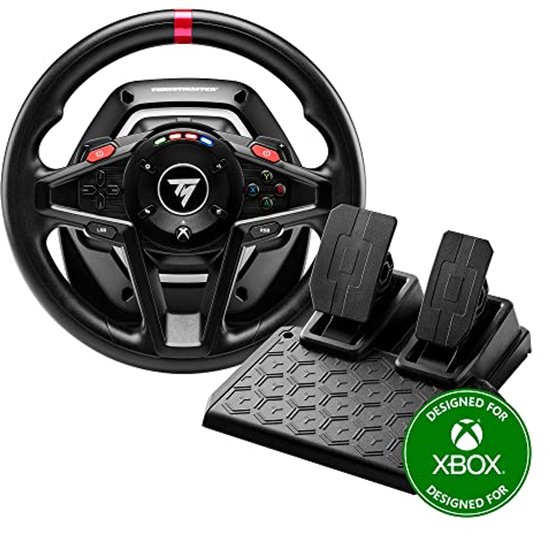 Force Feedback Racestuur met Magnetische Pedalen voor Xbox en PC van Merkloos