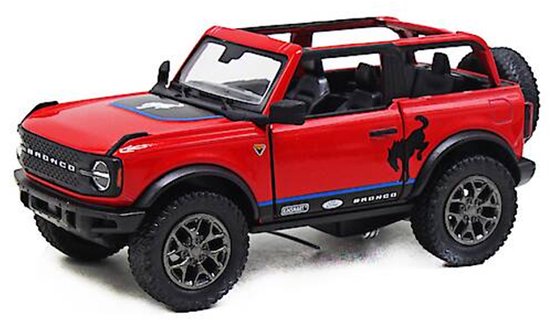 Ford Bronco uvery edition 2022 die cast pull back motor 12,5 cm speelgoed auto Kinsmart van Kinsmart