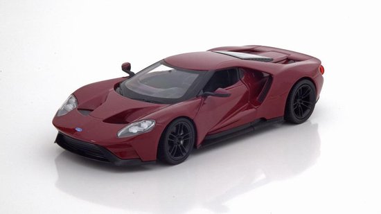 Ford GT 2017 Bordeaux Rood 1-24 Welly van Ford