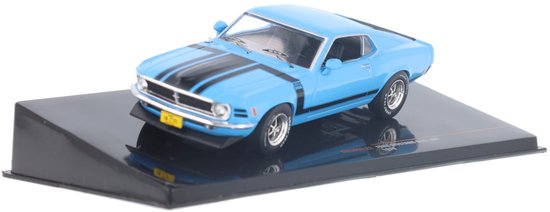 Ford Mustang Boss 302 1970 Blauw - Model 1/43 - Ixo Models van Merkloos