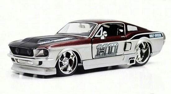 Ford Mustang GT 1967 Harley Davidson 1:24 Maisto van Merkloos