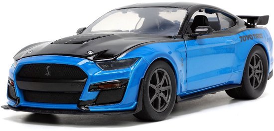 Ford Mustang Shelby GT500 Blauw van Merkloos