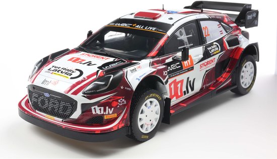 Ford Puma Rally 1 H. #22 M.Sesks/R.Francis TET Rally Latvia Solido schaal 1:18 van Merkloos