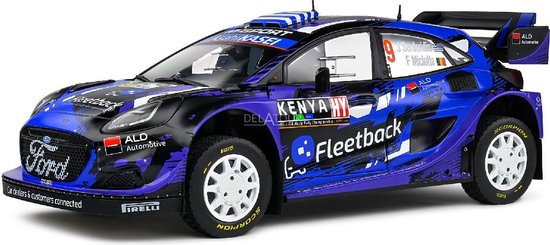 Ford Puma Rally 1 Rally Kenya '22 #9 Serderidis/Miclotte Solido schaal 1:18 van Merkloos