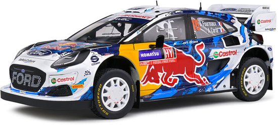 Ford Puma Rally 1 Rally Sweden '24 #16 Fourmaux/Coria Solido schaal 1:18 van Merkloos