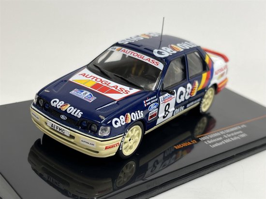 Ford Sierra RS Cosworth - Delecour RAC Rally 1991 -Ixo modelauto 1:43 van Merkloos
