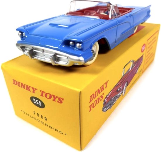Ford Thunderbird convertible 1958 blue  1:43 van Merkloos