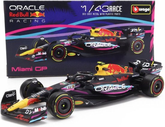 Formule 1 Red Bull Racing 1:43 Sergio Perez Miami 2023 Race Auto van Merkloos