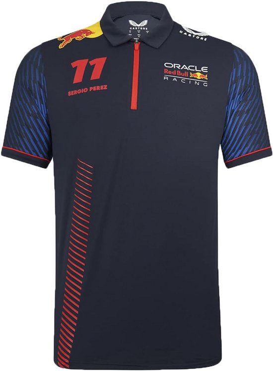 Formule 1 Sergio Perez #11 Polo Shirt - Officieel Race Team Kleding Blauw - Maat L van Merkloos