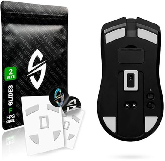 FPS Glides voor Gaming Muis - Set van 2 Vervangende Muisvoeten, Plat Geperst, PTFE, Zelfklevend van SteelSeries
