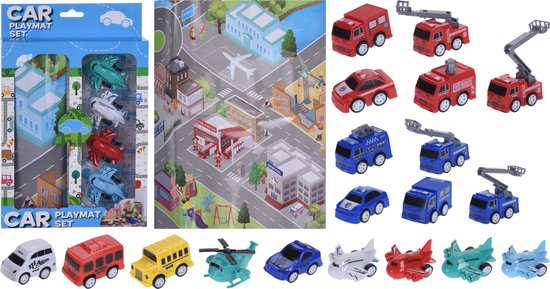 Free And Easy Speelmat Set Brandweer 6-delig van Free And Easy