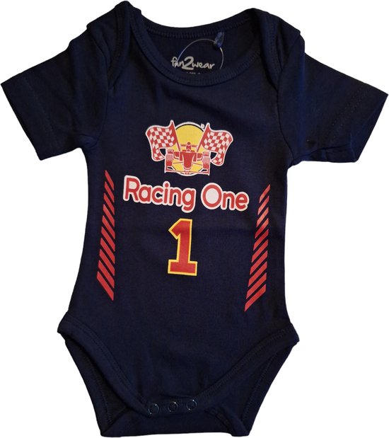 Fun2wear - baby- Formule 1 - Nr 33 - Max Verstappen - romper - korte mouw - 62-68 van Merkloos