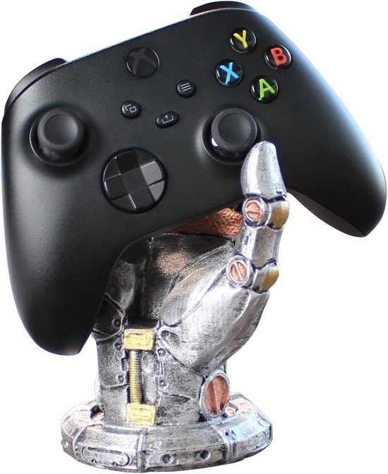 Futuristische Gaming Standaard voor Koptelefoon en Controller - Cyberpunk Robot Arm Desk Organizer van Havit