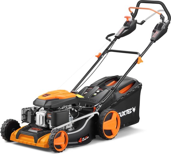 FUXTEC Grasmaaier Benzine - 51cm - Zelfrijdend / Zelftrekkend / Achterwielaandrijving - Mulchfunctie - Opvangbak 60L - FX-RM5196PRO van FUXTEC