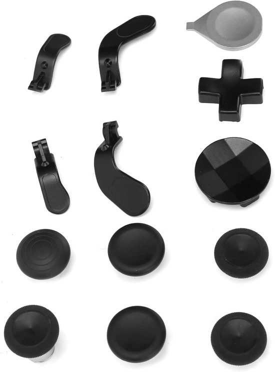 Gamepad Accessoireset - Controller Onderdelen - Verbeterde Gameplay - Metalen Knoppen - 13 x 11 x 5 cm - Zwart