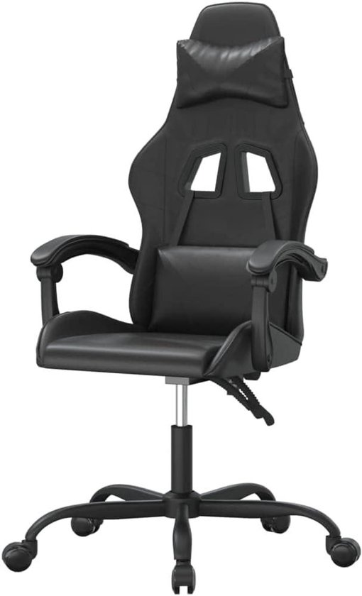 Gamestoel - Comfortabele Stoel - Comfortabel Zitten - 360 Graden Draaibaar - Niet Gespecificeerd - Zwart