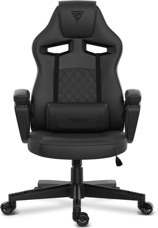 Gamestoel - Stoel Zwart - Gaming en werk - Hoogste klasse bekleding - 40-49 x 695x60 - Zwart