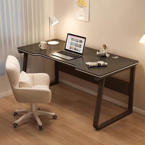 Gaming Bureau - Computer bureau - Thuiswerken - Robuuste constructie - 80x50cm - Zwart