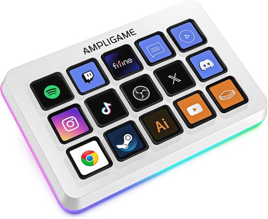 Gaming Controller met Snelkoppelingen en RGB voor Contentcreatie en Kantoorwerk van Merkloos