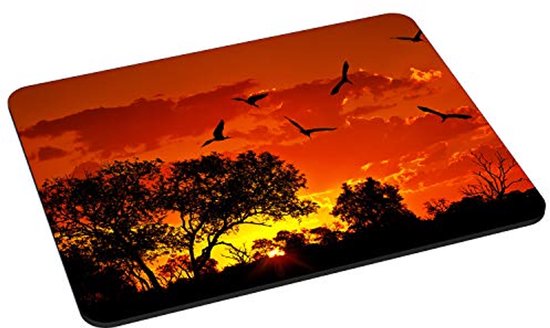 Gaming en Office muismat met antislip en genaaide randen 22 x 18 cm