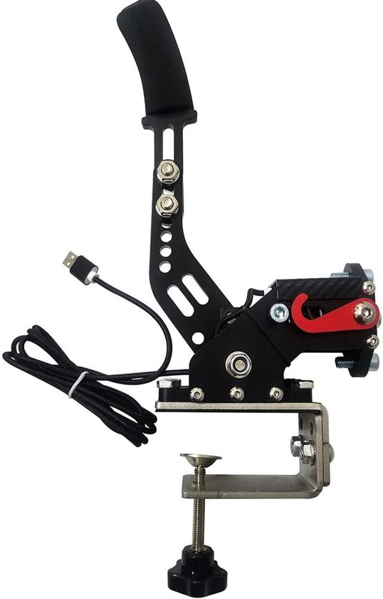 Gaming Handrem - PC Randapparatuur - Sim Racing - 14 Bit Hall Sensor - 150x300mm - Zwart van Merkloos