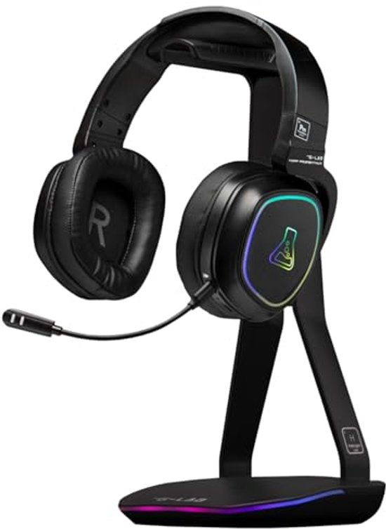 Gaming Headset Stand met RGB Verlichting, USB Hub en Antislip Basis - Universele Hoofdtelefoonhouder voor PC, PS5, PS4 en Xbox