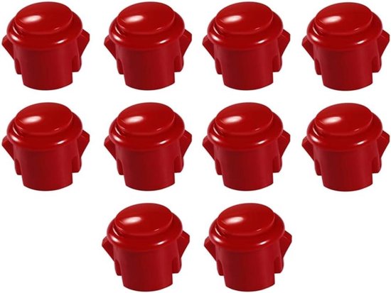 Gaming Knoppen - Arcade Knoppen - Spelbesturing Verbeteren - Snelle Tactiele Feedback - 30mm Diameter - Rood