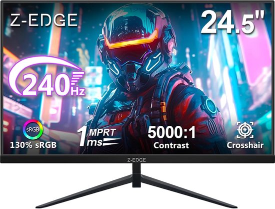Gaming Monitor - 25 inch scherm - Snelle games - 240 Hz verversen - 1080P resolutie