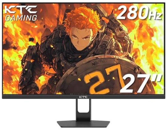Gaming Monitor 27 Inch 280Hz 1ms FHD VA Paneel met FreeSync en G-Sync, HDR en Blauw Licht Reductie van Merkloos