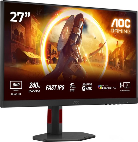 Gaming Monitor 27 Inch Quad HD 240Hz Fast IPS 1ms G-Sync Voor Competitief Spelen van Asus