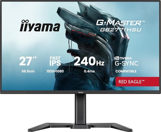 Gaming Monitor - IPS Scherm - Snelle Games - 240Hz Hoge Snelheid - 27 Inch - Zwart van Merkloos