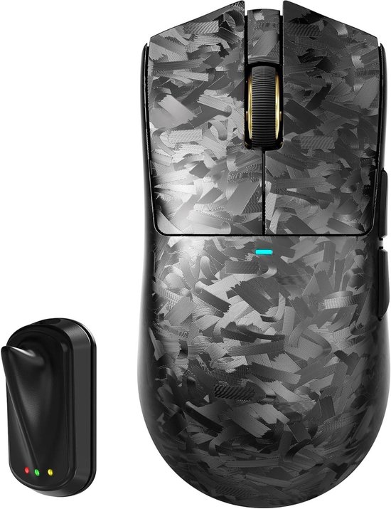 Gaming Muis - Draadloze Muis - Esports Competitie - Ultralicht Koolstofvezel - 59 g - Zwart van Merkloos