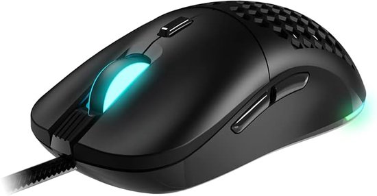 Gaming Muis - Precisie Muis - E-sport Competitie - Modulaire Knoppen - Aanpasbaar Gewicht - Zwart van Merkloos