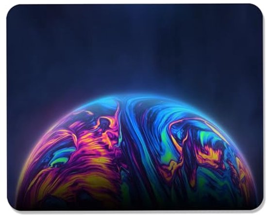 Gaming muismat 240x200mm met antislip rubberen onderkant en speciaal oppervlak voor snelheid en precisie van Merkloos