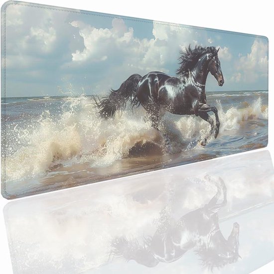 Gaming Muismat - Bureau Onderlegger - PC Gaming - Waterdicht Ontwerp - 800x300x3mm - Paard T1065