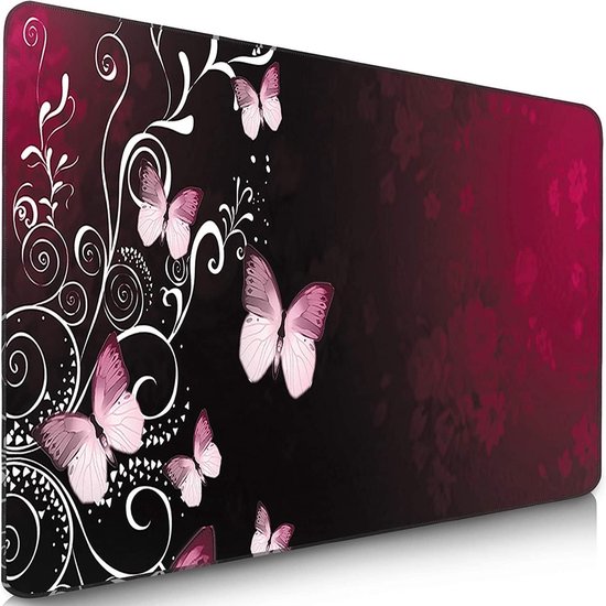 Gaming Muismat - Bureauonderlegger Muis - Verbeteren Snelheid Precisie - Randvrije Randen - 280 x 200 mm - Rood van Merkloos
