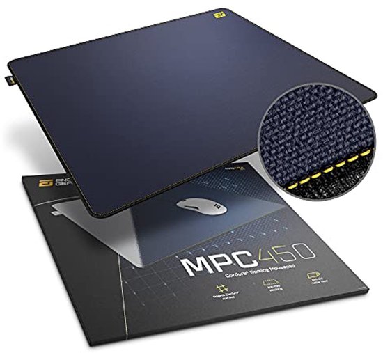 Gaming Muismat CORDURA Antislip Donkerblauw - 45x40 cm van Merkloos