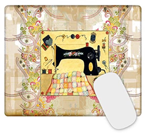 Gaming Muismat met Gestikte Randen 26 x 21 cm voor PC en Laptop van Merkloos