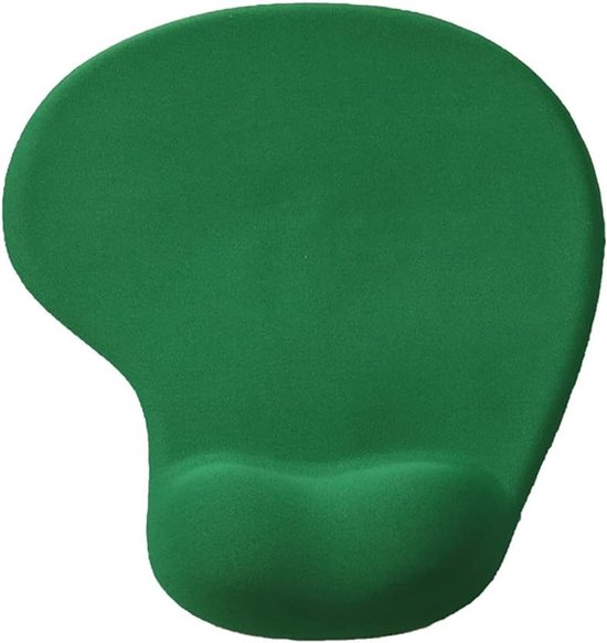 Gaming Muismat - Polssteun Muismat - Comfortabel Werken - Anti-slip Siliconen Bodem - 190x230mm - Groen