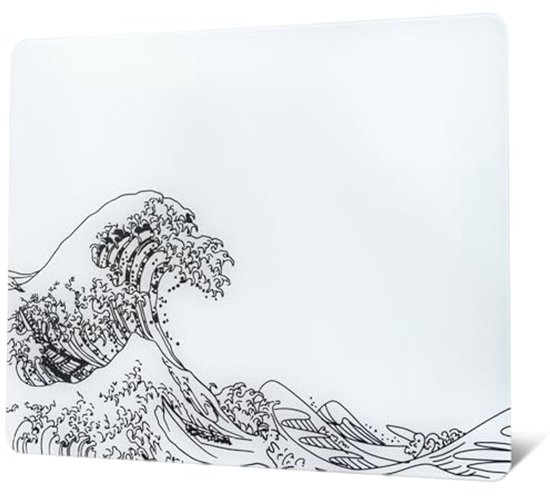 Gaming Muismat - Professionele Glazen Harde Muismat voor Verbeterde Precisie en Snelheid - L (410 mm x 310 mm) van Merkloos