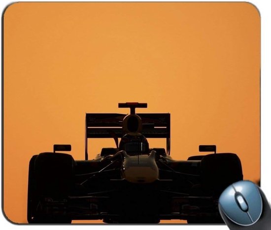 Gaming Muismat Rechthoekig - Race Sport F1 Patroon - Anti-Slip Rubberen Onderkant - Machine-Wasmate