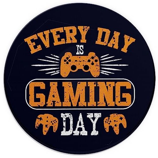 Gaming Muismat Vintage Stijl - Grappig Design, Antislip Rubber, 21 x 21 cm, Perfect voor Kantoor en Gaming