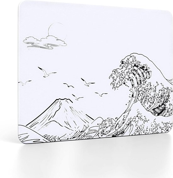 Gaming Muispad Glas - Muismat Gehard Glas - Snelle Muisbewegingen - Nano Micro-geëtste Textuur van Merkloos