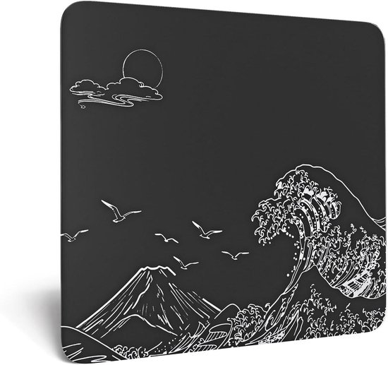 Gaming Muispad - Glas Muismat - Snelle Bewegingen - Nano-micro-geëtste Textuur - 450x400mm - Zwart van Merkloos