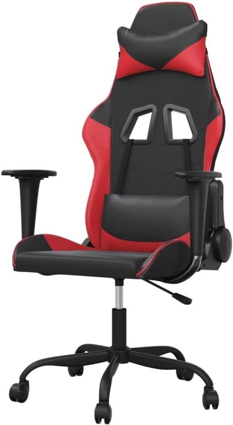 Gaming Stoel - Bureau Stoel - Comfortabel Zitten - Met Massagefunctie - 1 stuk - Zwart en Rood
