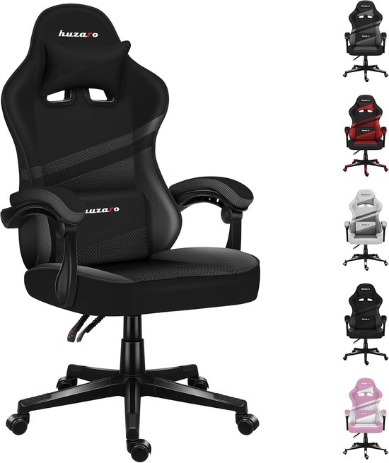 Gaming Stoel - Comfortabele Stoel - Langdurig Zitten - Verstelbare Rugleuning - 50 x 71 x 125 cm - Zwart