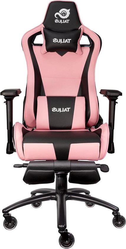 Gaming Stoel - Comfortabele Stoel - Langdurig Zitten - Verstelbare Voetensteun - 47 x 74 x 143 cm - Roze
