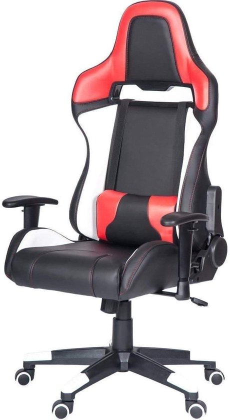 Gaming Stoel - Computerstoel Bureau - Comfortabel Zitten - Ergonomisch Ontwerp - 225 Pounds - Rood